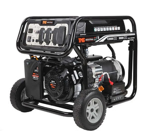 12,000 Watt Gasoline Generator, Electric Start, 7-Hour Run Time, 120V/240VAC, TMG-12000GE