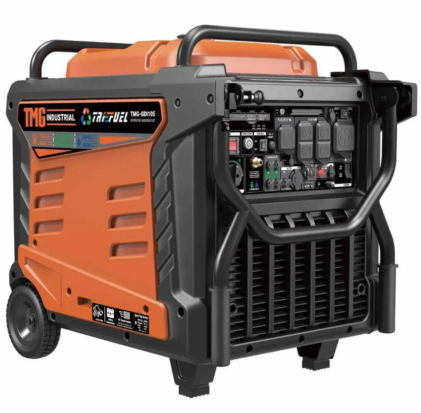 10.5KW Portable Inverter Generator for Home, RV, and Off-Grid Use – Hybrid Tri-Fuel, THD < 3% TMG-GDI105
