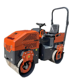 13.5 HP Ride-On Road Roller, 2 x 31-½ Wide & 21 Diameter Rollers, EPA Emissions Compliance, TMG-MVR45