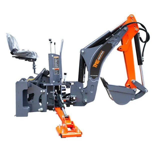 8-ft Skid Steer Swing Backhoe Attachment
