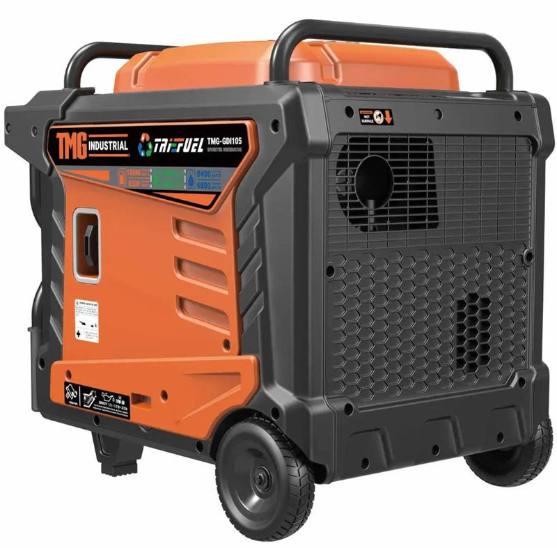 10.5KW Portable Inverter Generator for Home, RV, and Off-Grid Use – Hybrid Tri-Fuel, THD < 3% TMG-GDI105