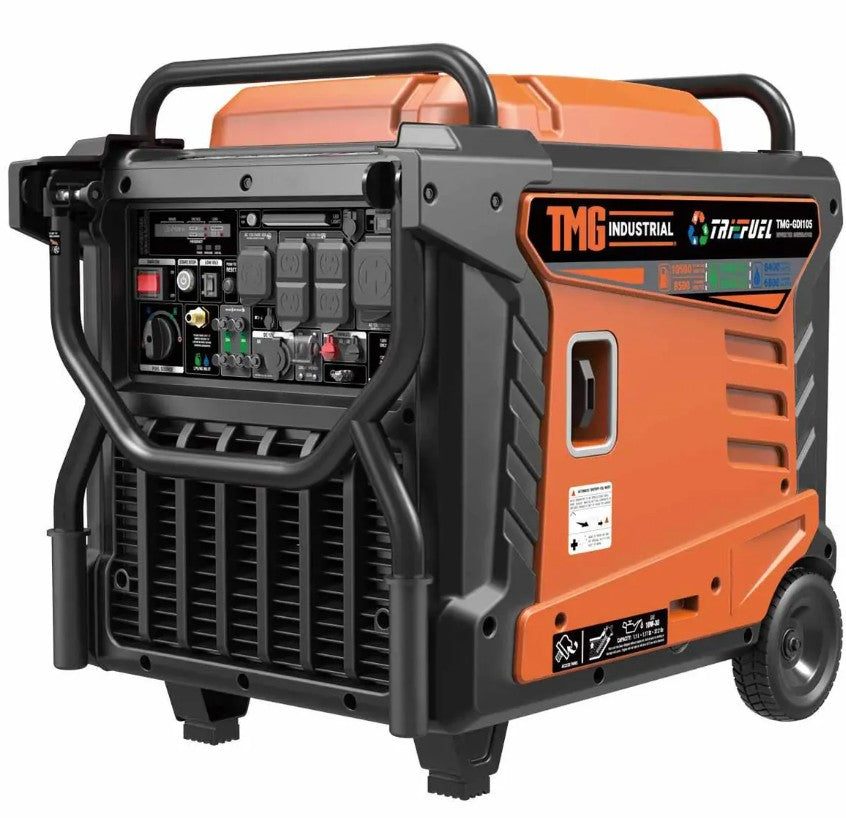 10.5KW Portable Inverter Generator for Home, RV, and Off-Grid Use – Hybrid Tri-Fuel, THD < 3% TMG-GDI105