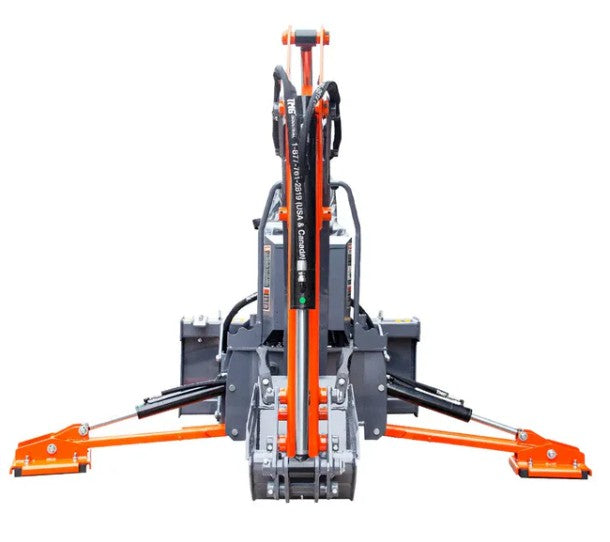 8-ft Skid Steer Swing Backhoe Attachment