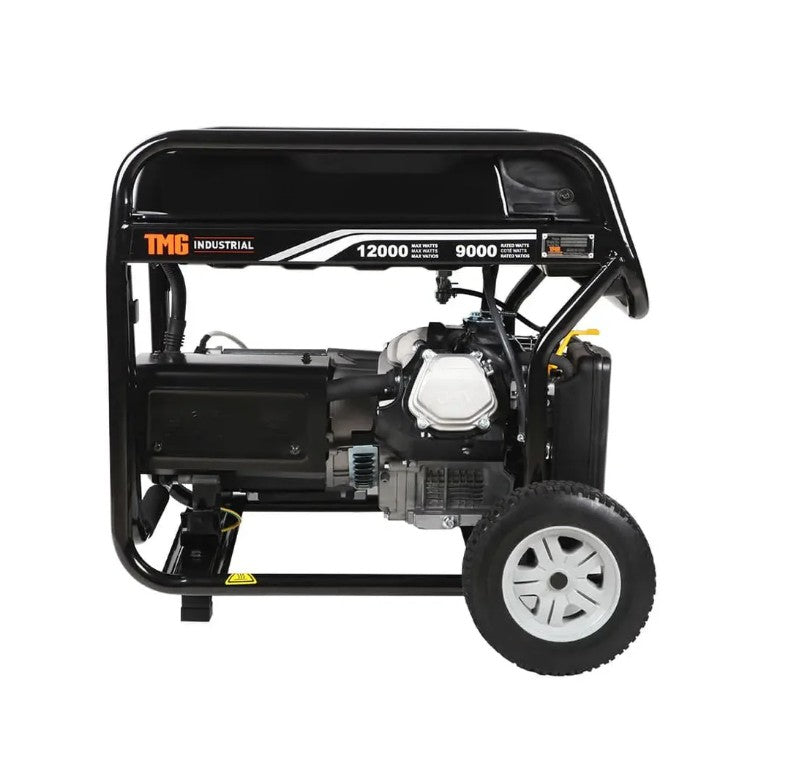 12,000 Watt Gasoline Generator, Electric Start, 7-Hour Run Time, 120V/240VAC, TMG-12000GE