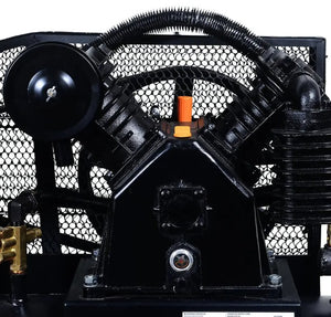 40 Gallon Skid Mount Gas Air Compressor, 2-Stage Belt Drive, 9 HP Engine, horizontal Tank TMG-GAC40