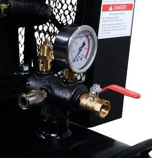 40 Gallon Skid Mount Gas Air Compressor, 2-Stage Belt Drive, 9 HP Engine, horizontal Tank TMG-GAC40