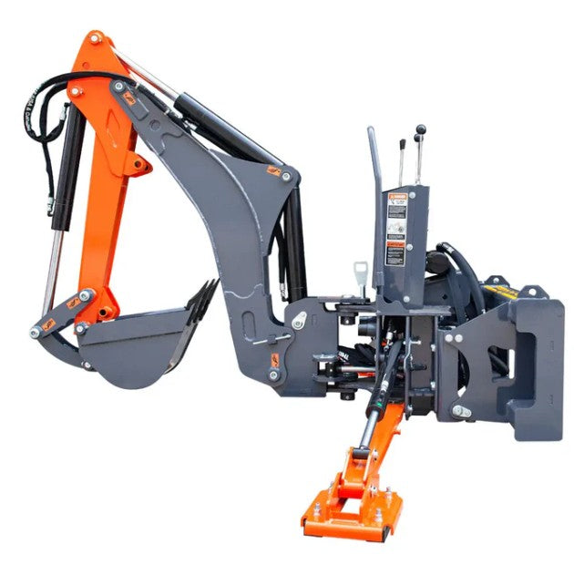 8-ft Skid Steer Swing Backhoe Attachment