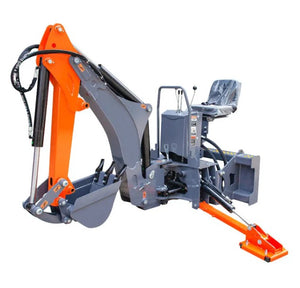 8-ft Skid Steer Swing Backhoe Attachment