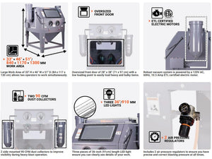 Commercial Cabinet Sandblaster