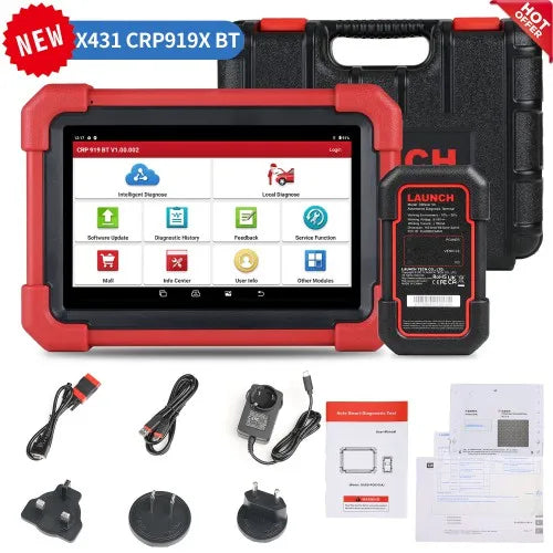 LAUNCH X431 CRP919X BT OBD2 Scanner Automotive Diagnostic Tools Car CANFD DOIP ECU Coding Professional Scan