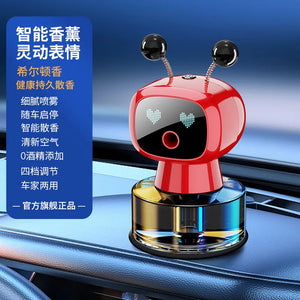 AI-Powered Smart Car Air Freshener Automotive Fragrance Dispensing Robot Plastic Vehicle Perfume Accessory Ornament