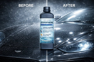 GRAPHONEX BOROPHENE Hydrophobic Automotive Coating-Keeps Your Car Cleaner Longer Reduces Washing Frequency 10-Year Protection