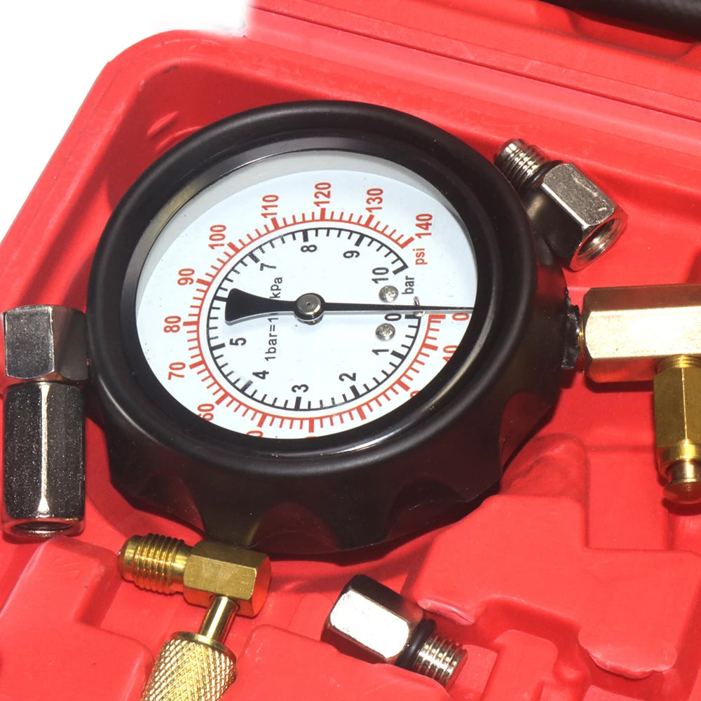 TU-114 Fuel Injection Pump Pressure Gauge Tester Kit Automotive Diesel Fuel Injector Pressure Tester