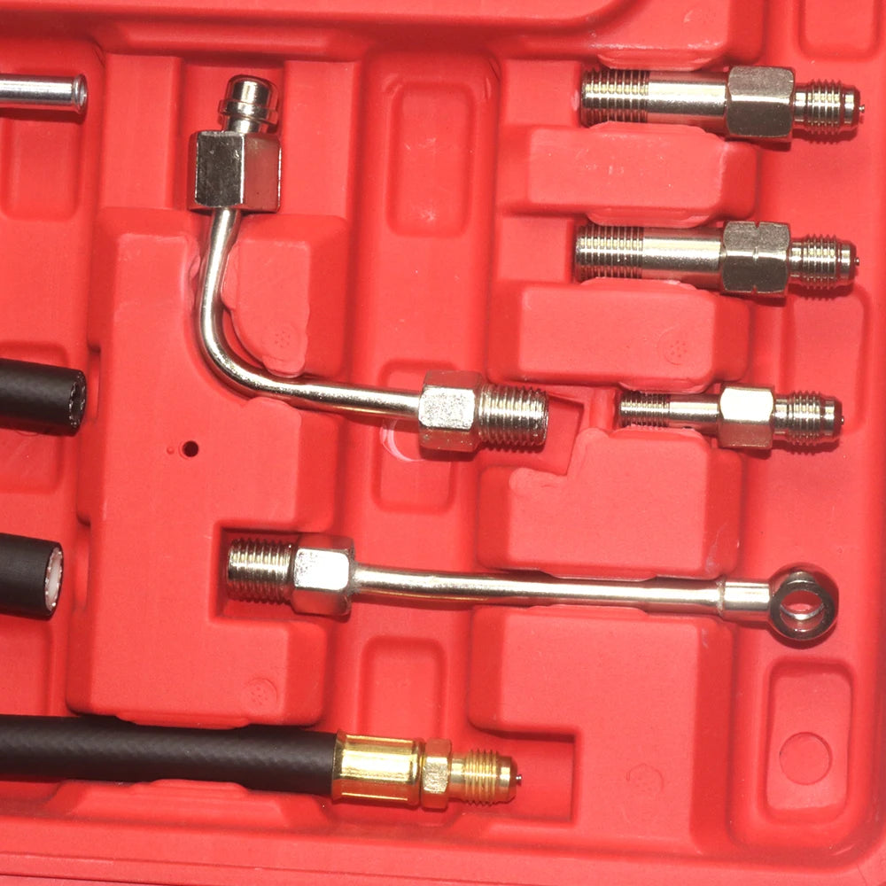 TU-114 Fuel Injection Pump Pressure Gauge Tester Kit Automotive Diesel Fuel Injector Pressure Tester