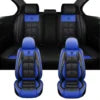 Xiangta Car Seat Covers Full Set Breathable Leather Automotive Front and Rear Seat Covers Protectors Fit for Most Vehicles, SUVs