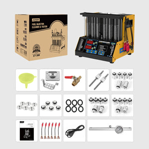 Autool CT200 Automotive Fuel Injection Systems Cleaning Tools Car Fuel Injector Cleaner and Tester 110V /220V