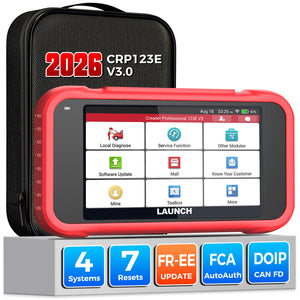 LAUNCH 2026 New CRP123E V3.0 OBD2 Automotive Scanner with 7 Resets Oil/Throttle/SAS/BMS/EPB/DPF/ABS Bleeding