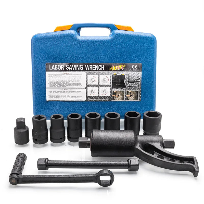 Heavy-Duty Impact Socket Wrench Set Ratchet Labor-Saving High Torque Hand Tool Set Impact Torque Wrenches Automotive Tool Set