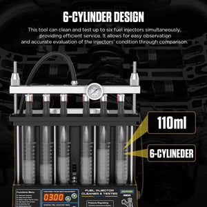 Autool CT200 Automotive Fuel Injection Systems Cleaning Tools Car Fuel Injector Cleaner and Tester 110V /220V