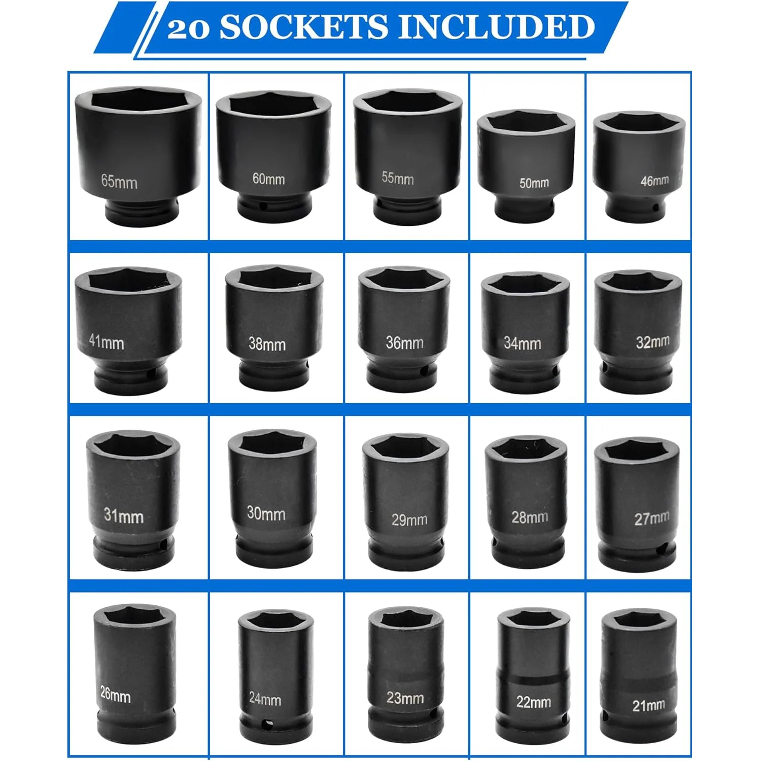 Factory Sell Heavy Duty 26Pcs Socket Wrench Set Socket Head Automotive Repair Wrench 26pcs Tire Repair Tool Set