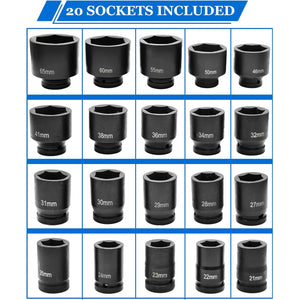 Factory Sell Heavy Duty 26Pcs Socket Wrench Set Socket Head Automotive Repair Wrench 26pcs Tire Repair Tool Set