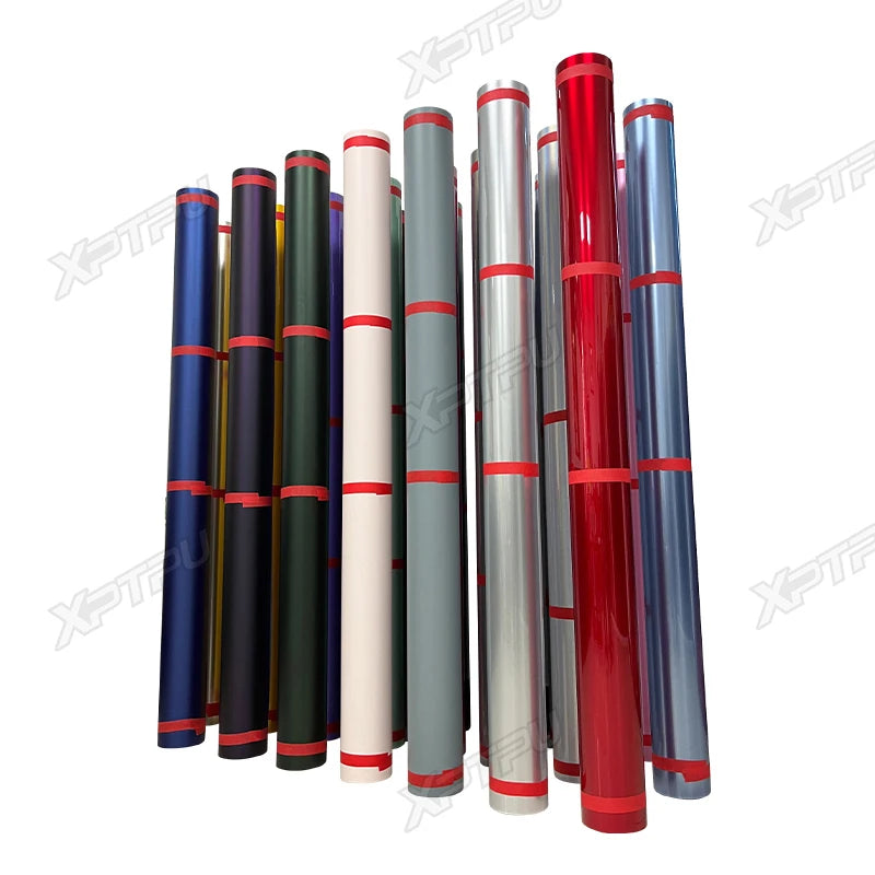 XPTPU Top Selling PET PVC High Gloss Color Automotive Wrap Film Vinyl Car Wrap Film Vinyl Wrap