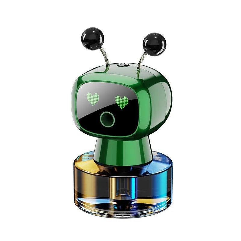 AI-Powered Smart Car Air Freshener Automotive Fragrance Dispensing Robot Plastic Vehicle Perfume Accessory Ornament