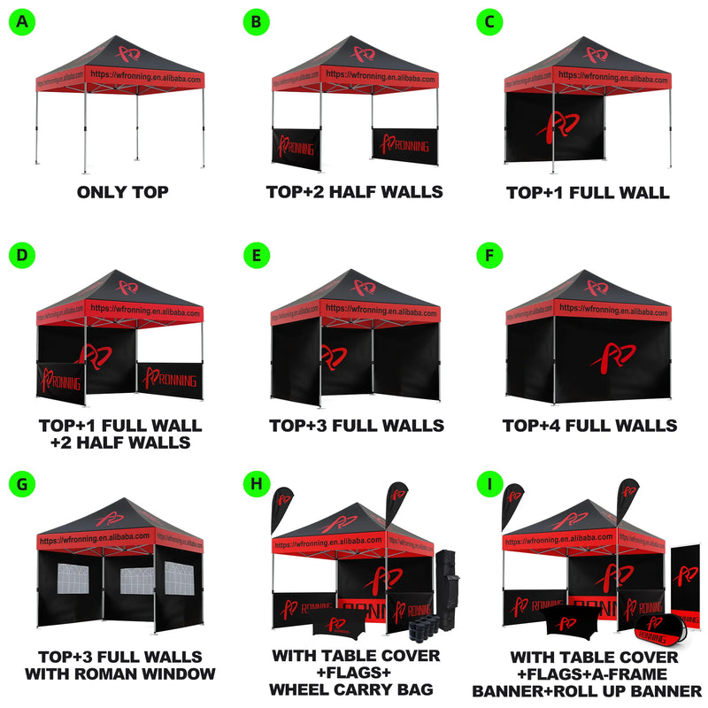 Custom Aluminum Heavy Duty 600D Aluminum Pop up Tent 6x3 Party for Automotive Agriculture Tradeshow Giveaways Canopy Tent