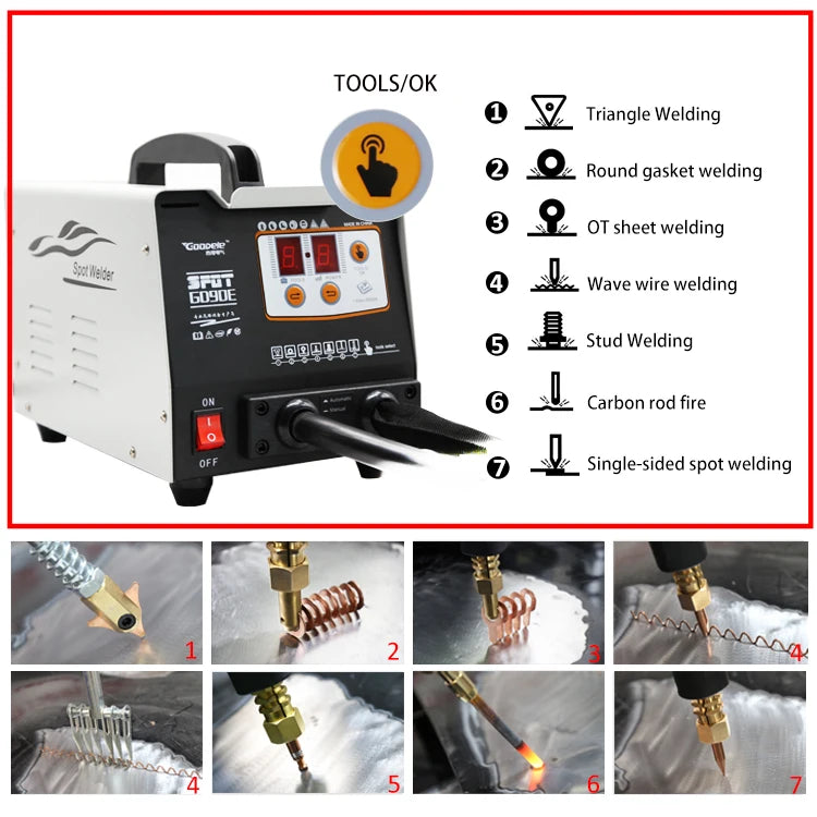 FUNISI 90E Steel Auto Repair Equipment Body Repair Tools Car Dent Puller Spot Welder Body Repair Equipment