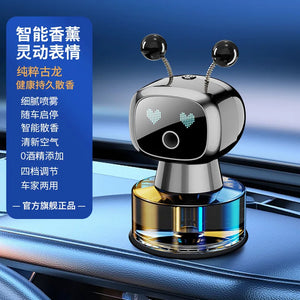 AI-Powered Smart Car Air Freshener Automotive Fragrance Dispensing Robot Plastic Vehicle Perfume Accessory Ornament