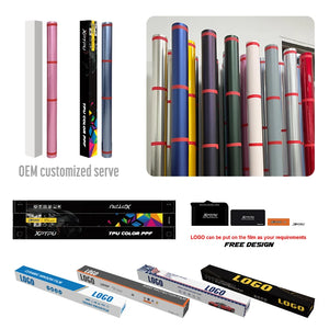 XPTPU Top Selling PET PVC High Gloss Color Automotive Wrap Film Vinyl Car Wrap Film Vinyl Wrap