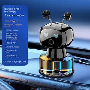 AI-Powered Smart Car Air Freshener Automotive Fragrance Dispensing Robot Plastic Vehicle Perfume Accessory Ornament
