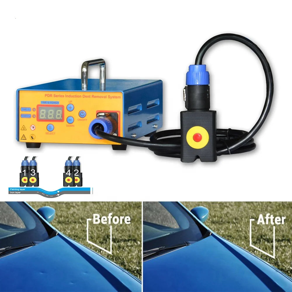 Auto Hail Dent Remover 1000w Paint Less Dent Removal Tools Car Repair Magnetic Induction Heater 220v/110v Paint Less Dent Hotbox