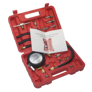 TU-114 Fuel Injection Pump Pressure Gauge Tester Kit Automotive Diesel Fuel Injector Pressure Tester
