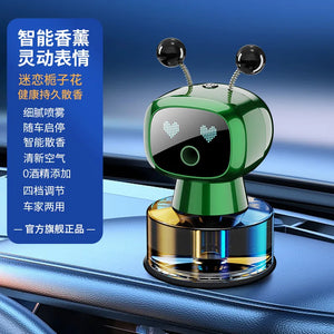 AI-Powered Smart Car Air Freshener Automotive Fragrance Dispensing Robot Plastic Vehicle Perfume Accessory Ornament