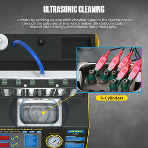 Autool CT200 Automotive Fuel Injection Systems Cleaning Tools Car Fuel Injector Cleaner and Tester 110V /220V