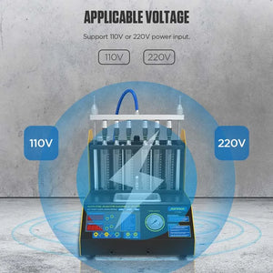 Autool CT200 Automotive Fuel Injection Systems Cleaning Tools Car Fuel Injector Cleaner and Tester 110V /220V