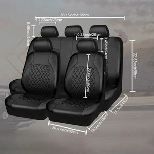 Universal PU Leather Car Seat Cover Auto Seat Cushion Cover Leather Automotive Interior Luxury Car Seat Covers
