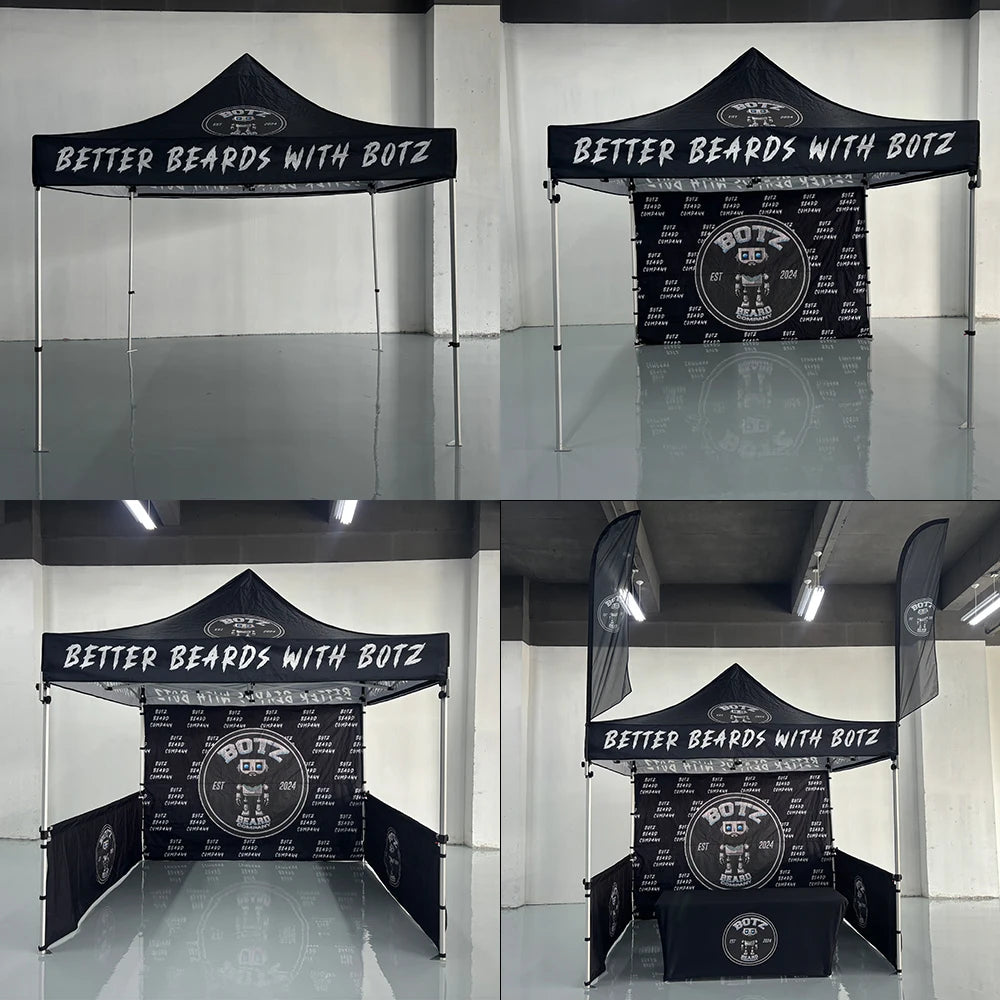 Custom Aluminum Heavy Duty 600D Aluminum Pop up Tent 6x3 Party for Automotive Agriculture Tradeshow Giveaways Canopy Tent