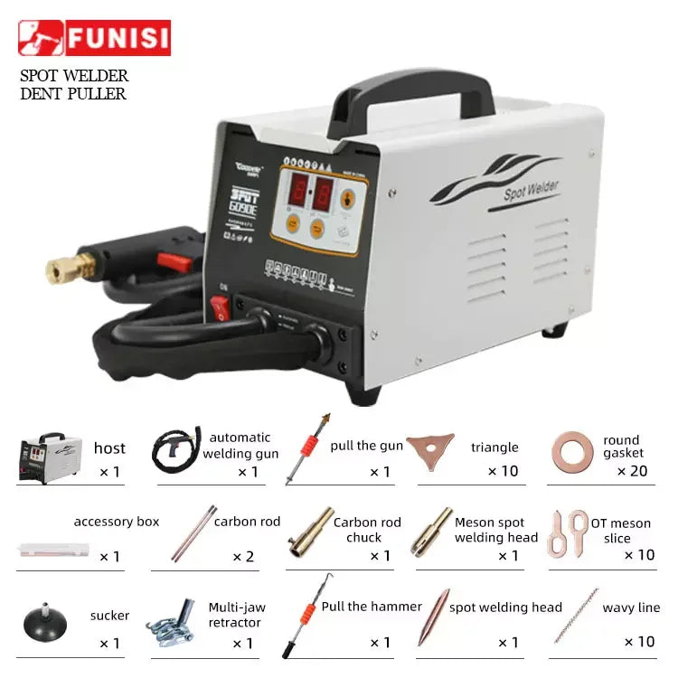 FUNISI 90E Steel Auto Repair Equipment Body Repair Tools Car Dent Puller Spot Welder Body Repair Equipment