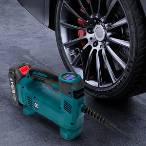Power Tools Car Tire 21v Li-ion Battery Inflator Basketball Soccer Inflatable Portable Cordless Digital Display Machine