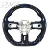 Automotive Interior Accessories Forged Carbon Fiber Genuine Leather Sports Steering Wheel Suitable for Ford Mustang GT 2015-2023