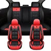 Xiangta Car Seat Covers Full Set Breathable Leather Automotive Front and Rear Seat Covers Protectors Fit for Most Vehicles, SUVs