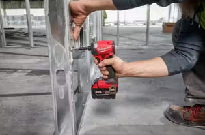 MILWAUKEE M18 Lithium Ion Cordless Hammer Drill & Impact Driver Combo Kit - 18V + 2 Batteries + Charger + Tool Case