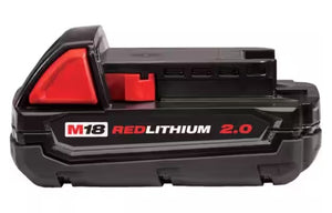 MILWAUKEE M18 Lithium Ion Cordless Hammer Drill & Impact Driver Combo Kit - 18V + 2 Batteries + Charger + Tool Case