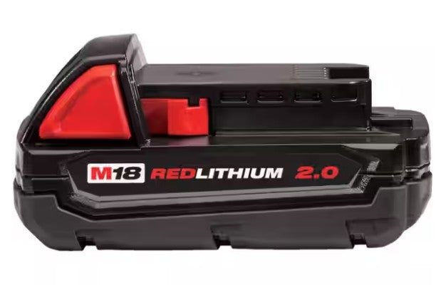 MILWAUKEE M18 Lithium Ion Cordless Hammer Drill & Impact Driver Combo Kit - 18V + 2 Batteries + Charger + Tool Case