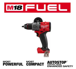 MILWAUKEE M18 Lithium Ion Cordless Hammer Drill & Impact Driver Combo Kit - 18V + 2 Batteries + Charger + Tool Case