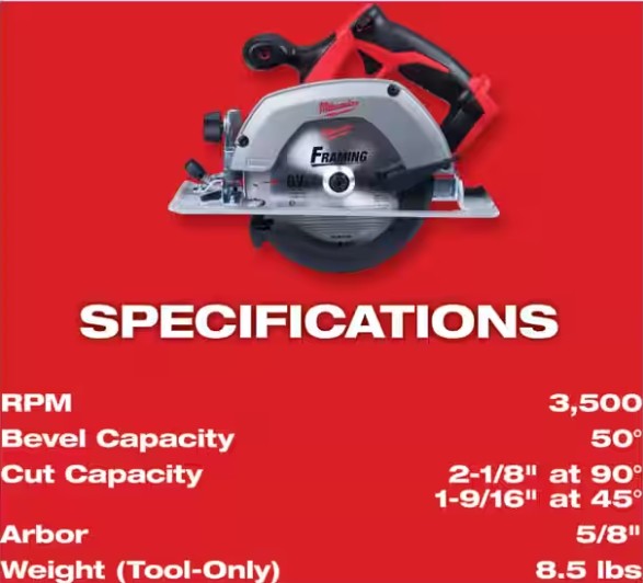 MILWAUKEE M18 18V 6-1/2