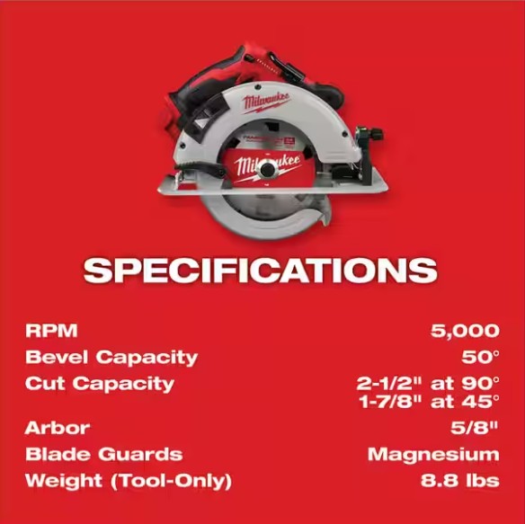 MILWAUKEE M18 18V 7-1/4