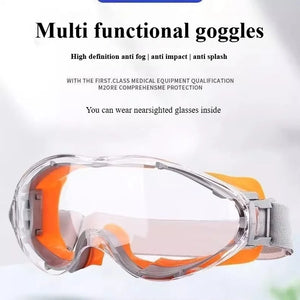 Protective Glasses, Goggles, Anti Fog Design, Waterproof Riding, Anti Wind and Dust Glasses, Cutting, Welding, Anti Splashing